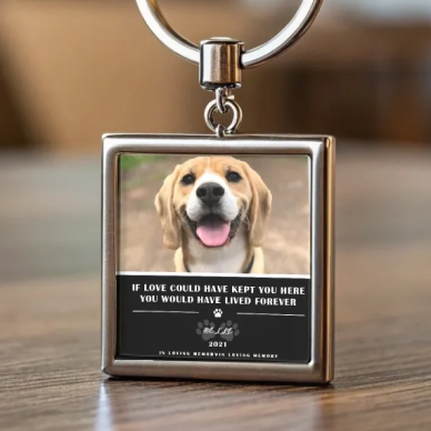 eufyMake example of a personalized pet-photo keychain